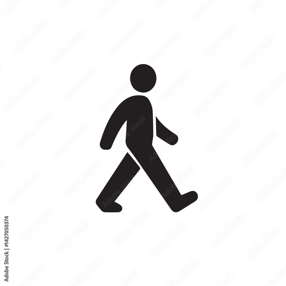 Walking Person Icon Vector Illustration Walking Person Icon Vector Illustration