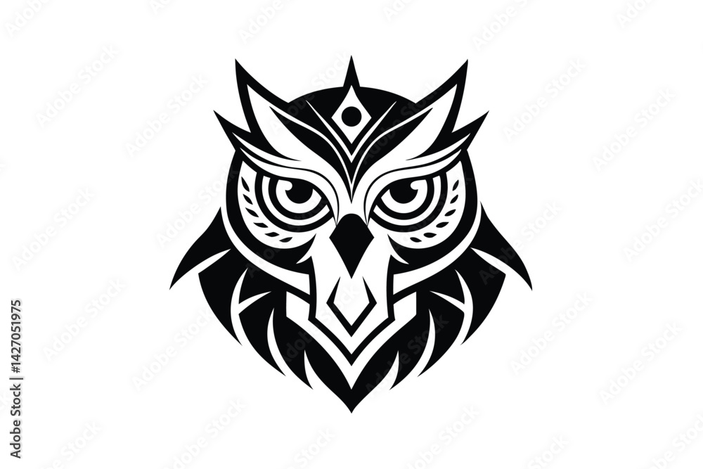 Obraz premium owl tattoo design