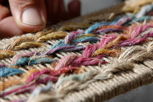 Close-up of skilled hands c...