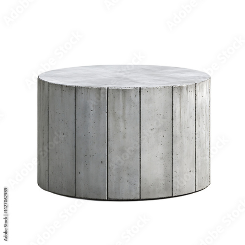 Modern Round Concrete Table for Stylish Interior and Outdoor Settings