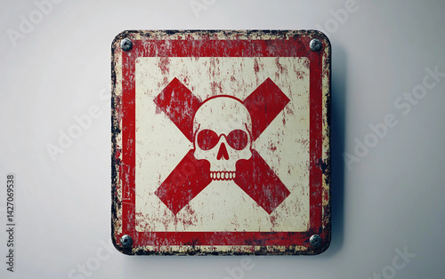 Cyber Threat Alert A Realistic 8K Cybercrime Warning Isolated On White Background.