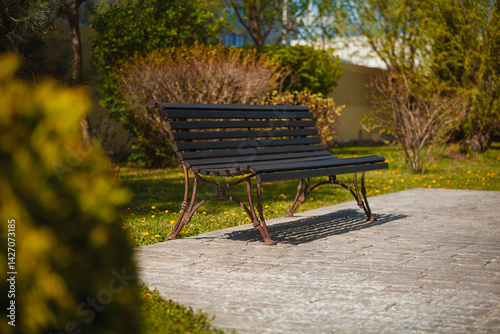 Fototapeta Naklejka Na Ścianę i Meble -  bench in the park