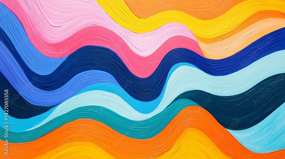 Abstract Colorful Wave Pattern Vibrant Hues Modern Art Painting Digital Design Background Texture Illustration Graphic Design Element Artistic Style Smooth Brushstrokes Visual Artwork Bright Colors Abstract Colorful Wave Pattern Vibrant Hues Modern Art Painting Digital Design Background Texture Illustration Graphic Design Element Artistic Style Smooth Brushstrokes Visual Artwork Bright Colors