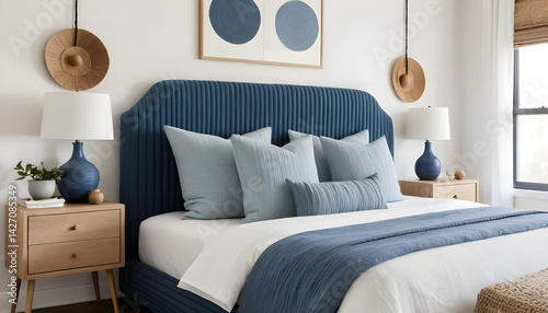 bedroom with bed and pillows