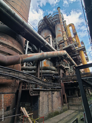 Völklingen Ironworks - Unesco World Heritage site Industrial landscape in Germany