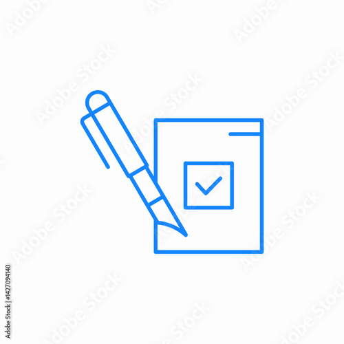 approved document icon sign vector
