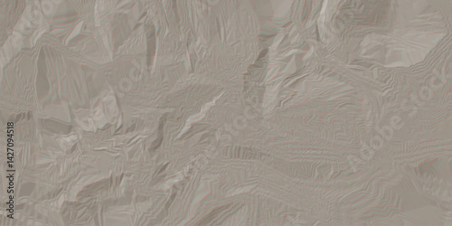 Abstract Crumpled Foil Texture Soft. Recycled packaging, horizontal kraft page texture, wrapping paperboard.