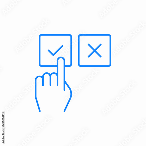 choice selection icon sign vector