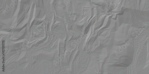 Abstract Crumpled Foil Texture. Abstract Grey Background