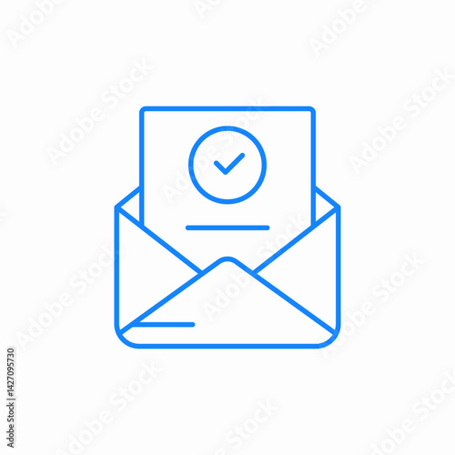 message received icon sign vector