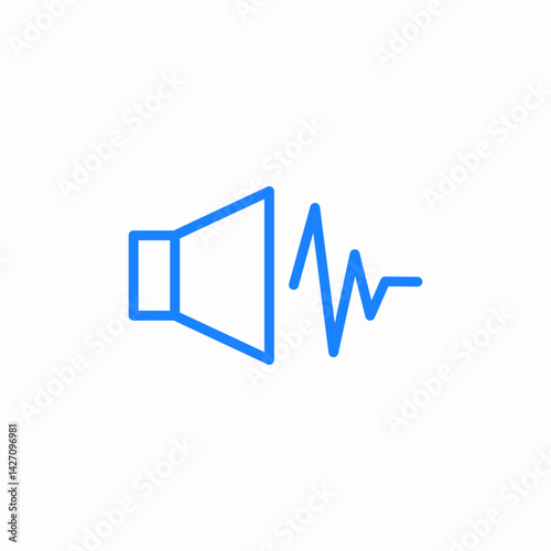 sound wave icon sign vector