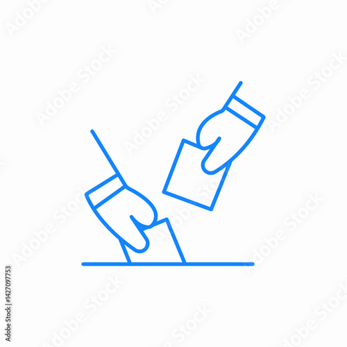 vote counting icon sign vector
