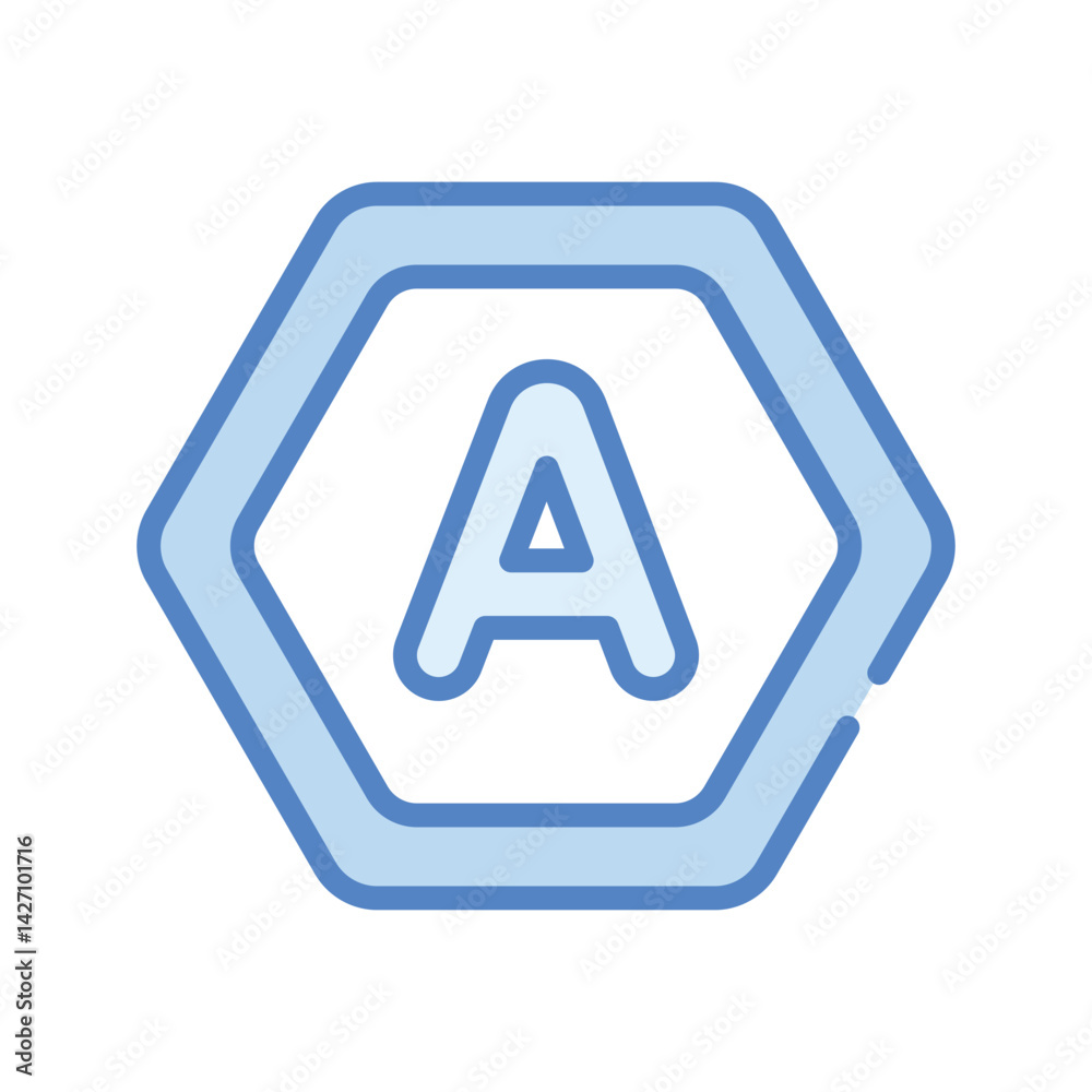 Letter A Icon vector stock illustration Letter A Icon vector stock illustration