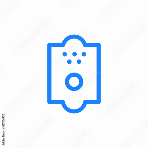 control keypad icon sign vector