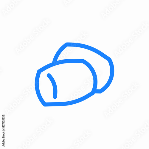 folded papers icon sign vector