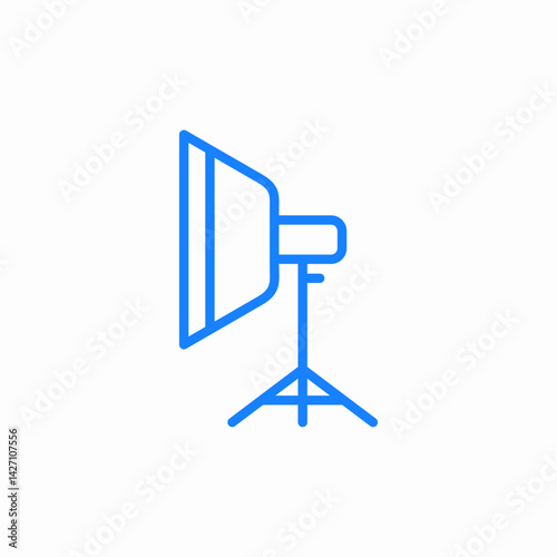 studio light icon sign vector