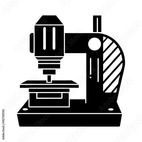 CNC Machine silhouette vector