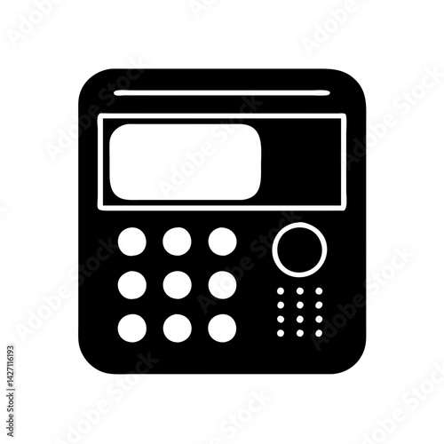 calculator icon, calculator silhouette vector illustration-simple silhouette illustration of calculator,calculator vector