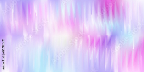 Colorful pastel abstract background with vertical glass distortion effect in soft blue, green and white tones. Vertical layout with subtle blur. Stock vector illustration in abstract style.