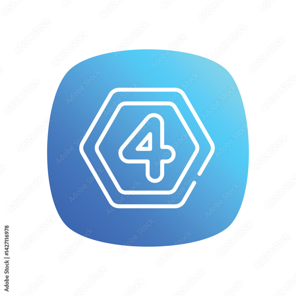 Number 3 Icon vector stock illustration Number 3 Icon vector stock illustration