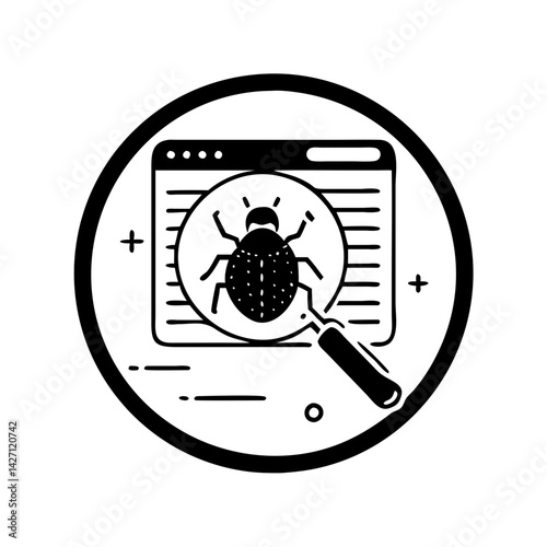 debugging tool icon, debugging tool silhouette vector illustration-simple silhouette illustration of debugging tool,debugging tool vector