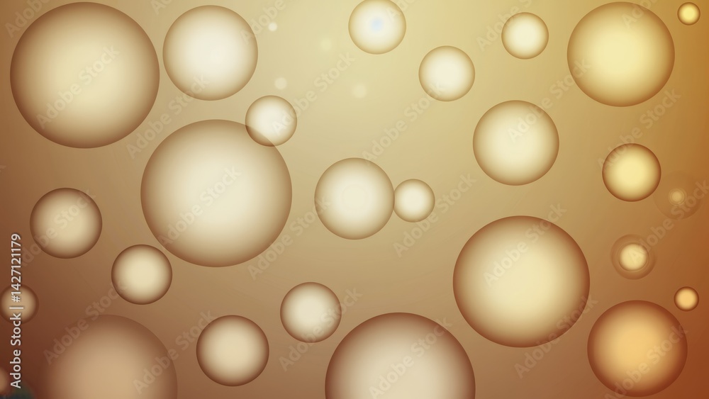 Bubbles with light refracting through them, creating a fizzy effect reminiscent of underwater sunbeams.