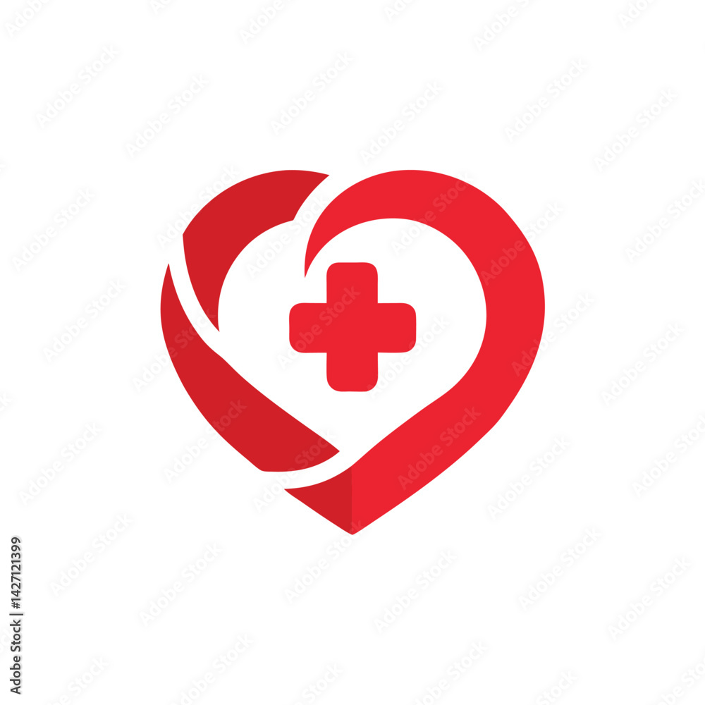 Obraz premium healthcare telemedicine logo