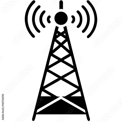 Creative details Network Tower icon vector illustration 