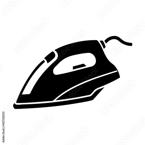 iron icon, iron silhouette vector illustration-simple silhouette illustration of iron,iron vector