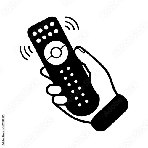 remote control icon, remote control silhouette vector illustration-simple silhouette illustration of remote control,remote control vector