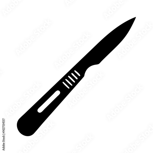 scalpel icon, scalpel silhouette vector illustration-simple silhouette illustration of scalpel,scalpel vector