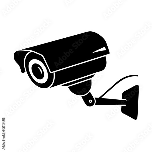 security camera icon, security camera silhouette vector illustration-simple silhouette illustration of security camera,security camera vector