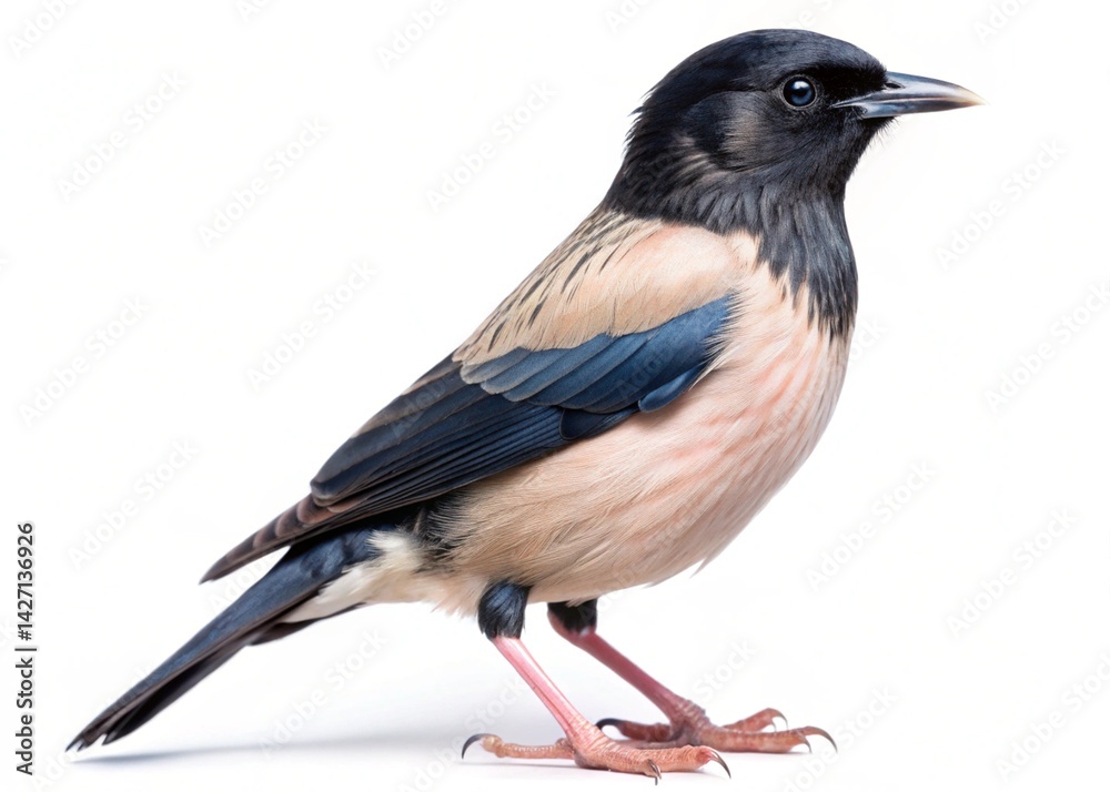 Obraz premium rosy starling isolated on white background