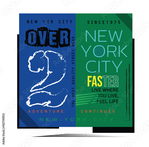 Urgent exit t shirt design, vector illustration artistic element retro art, to be great, brooklyn, increase, urban, sport division, underground, freedom, nyc, new york city.