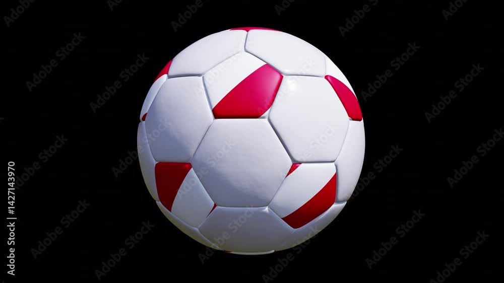 Poland Flag Soccer Ball – Seamless Alpha Loop Poland Flag Soccer Ball – Seamless Alpha Loop