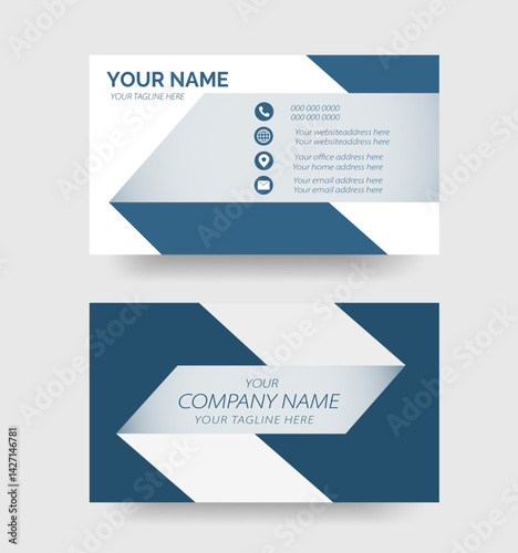The Corporate Business Card / Clean & Creative Modern Corporate Business Card.