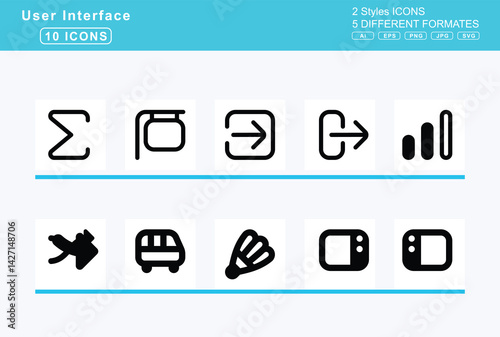 Set of 5 solid user interface icons,shopping, cart, check, shop, slash, shredder, shrimp, shuffle