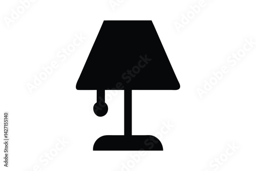 Minimalist Table Lamp Silhouette: Symbol of Lighting and Home Comfort