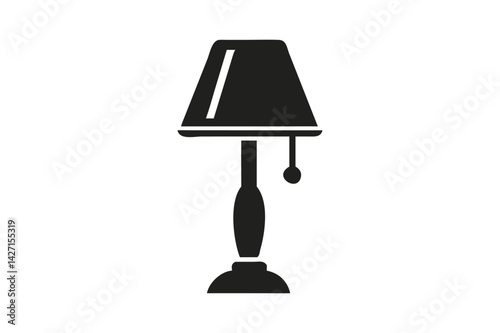 Minimalist Table Lamp Silhouette: Symbol of Lighting and Home Comfort