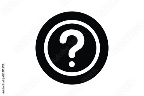 Question Mark Icon: Symbol of Inquiry and Uncertainty