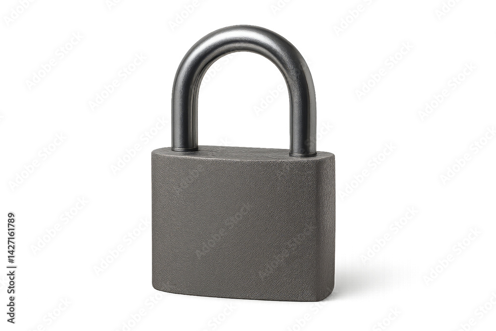 Heavy-duty Padlock Resting on a Flat Surface Showcasing Durable Construction and Security Design Heavy-duty Padlock Resting on a Flat Surface Showcasing Durable Construction and Security Design