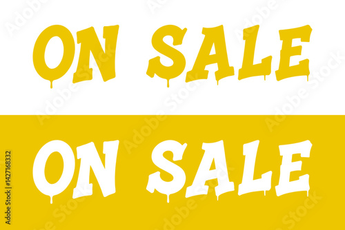 On Sale Bold Promotional Text Design