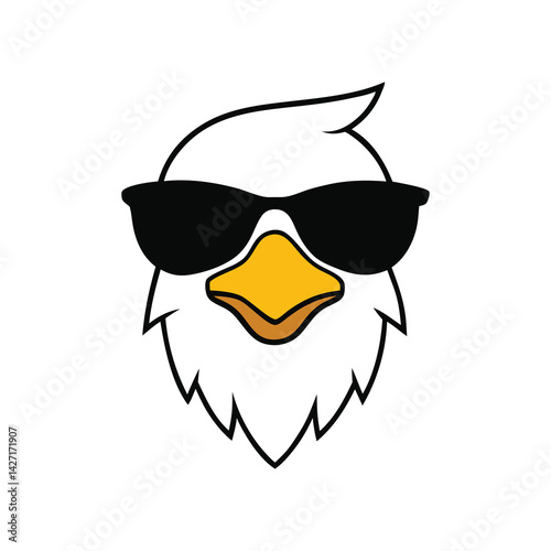 eagle with sunglasses