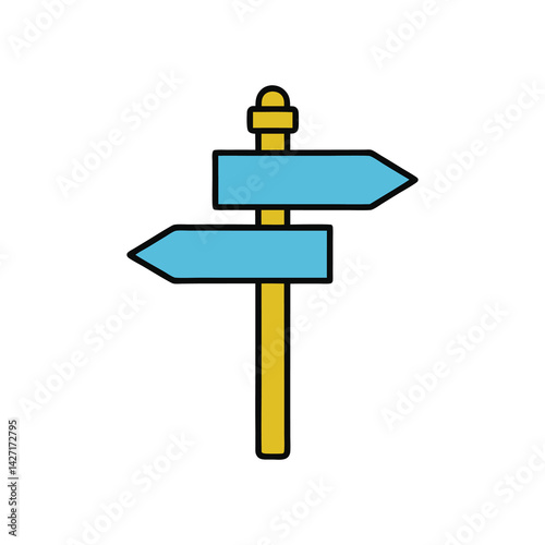 direction sign post