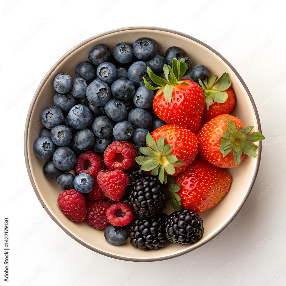 strawberries and blueberries strawberries and blueberries