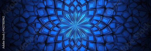 Blue Shadow from Islamic Window