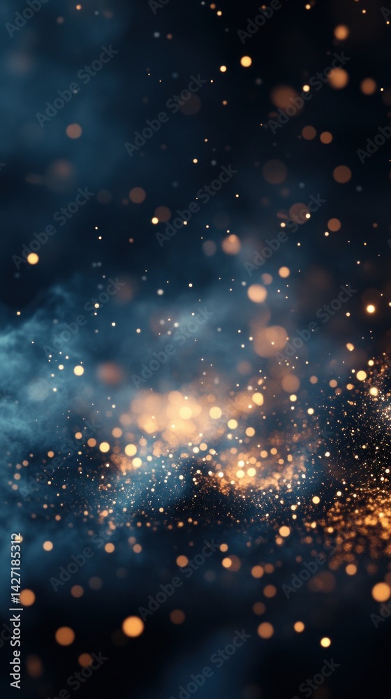 Fototapeta premium Luxurious Deep Ruby Banner with Silver Shimmering Frame