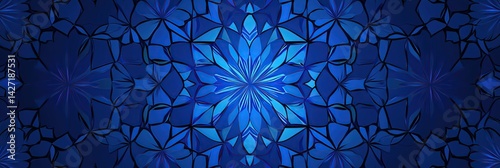 Blue Shadow from Islamic Window