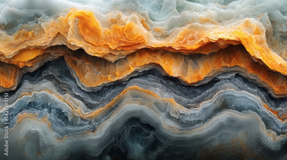 Obraz premium Abstract Natural Landscape Collage with Earth Tones and Layered Texture - Visual Art Design