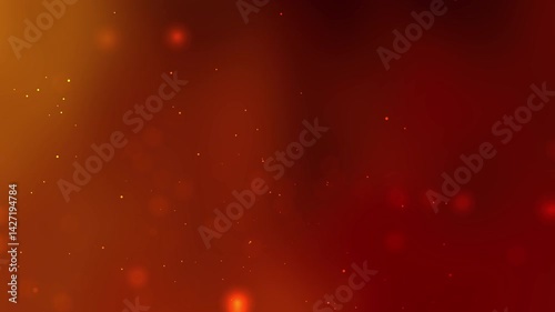 abstract red background with bokeh particles